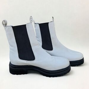 Leather And Wool Sherpa Lining Ankle Boot Fall Winter Miz Moo Chelsea